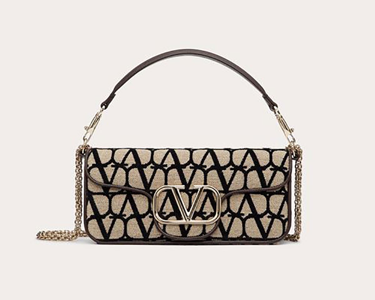 JIMMY CHOO - Locò toile iconographe shoulder bag